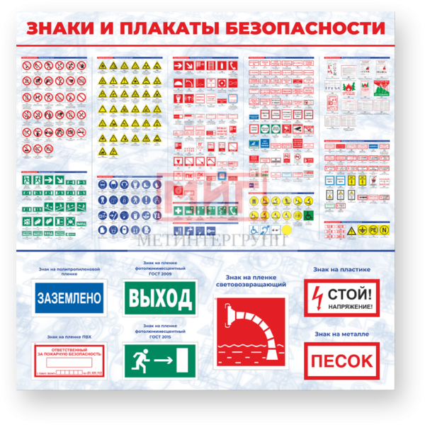Фото 2 - Знаки безопасности, стенд.