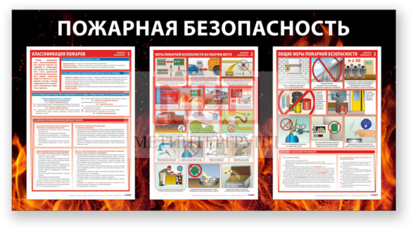 Фото 2 - Пожарная безопасность, стенд.